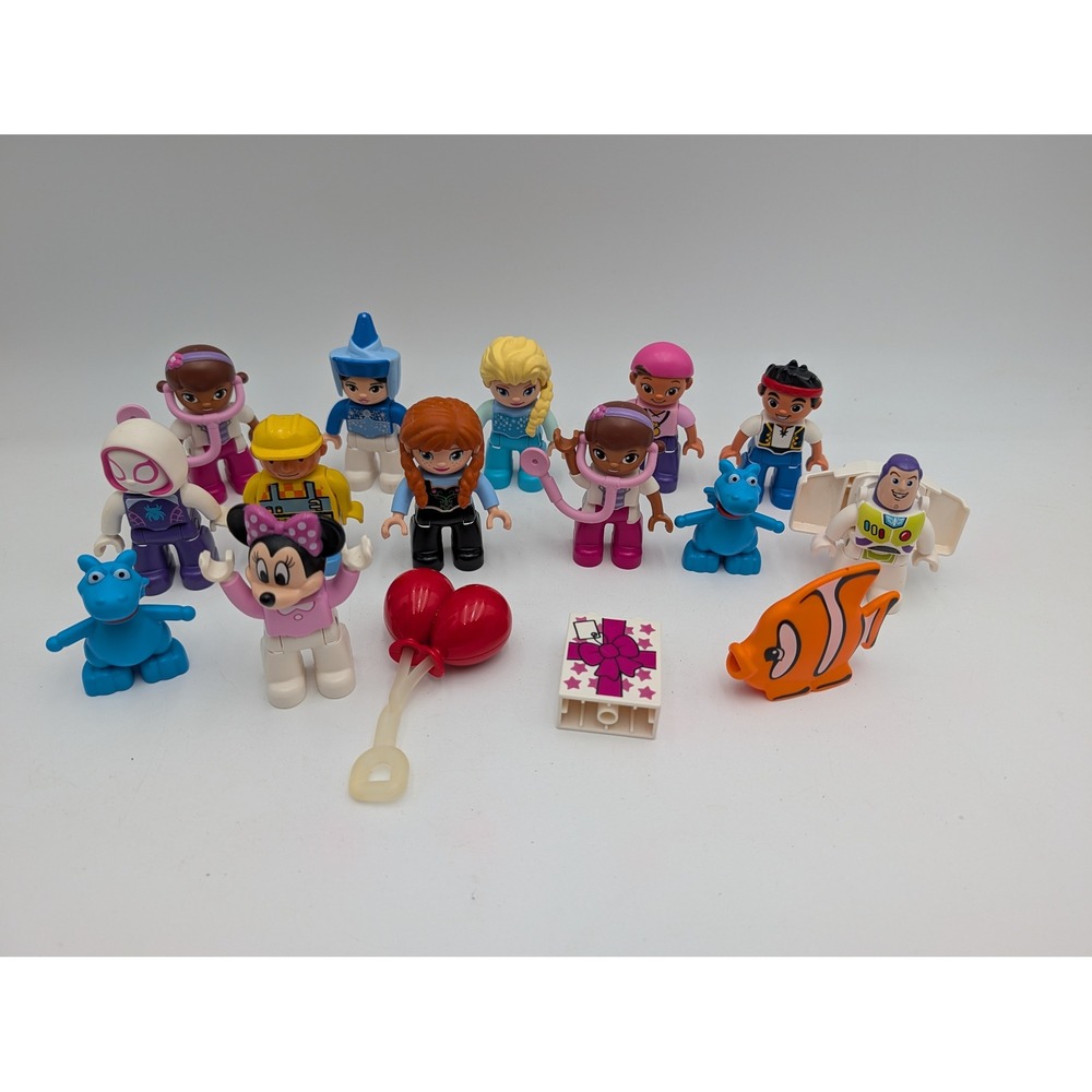 LEGO Duplo Figure Lot Disney Frozen Toy Story Minnie Doc McStuffins Jake Bob